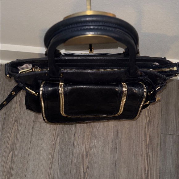 Michael Kors Navy Blue Naomi Handbag Satchel - Picture 5 of 9